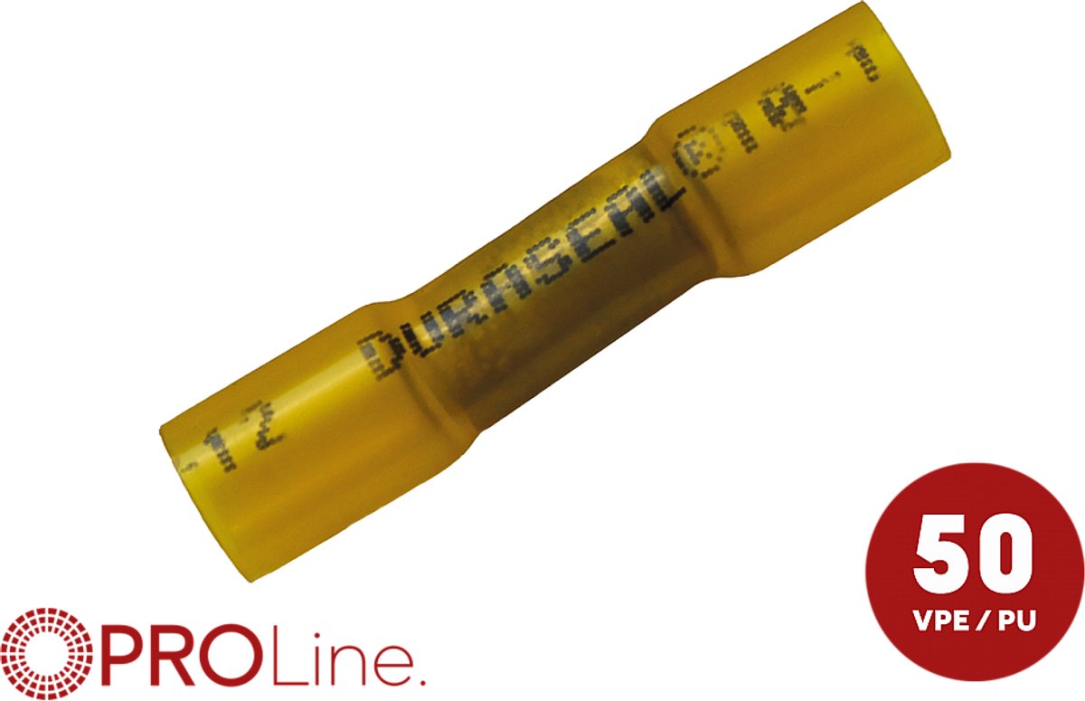 Duraseal waterdichte (door verwarming) kabeldoorverbinder HSC geel 4,0-6,0mm2 (50stuks) ACV PROLine