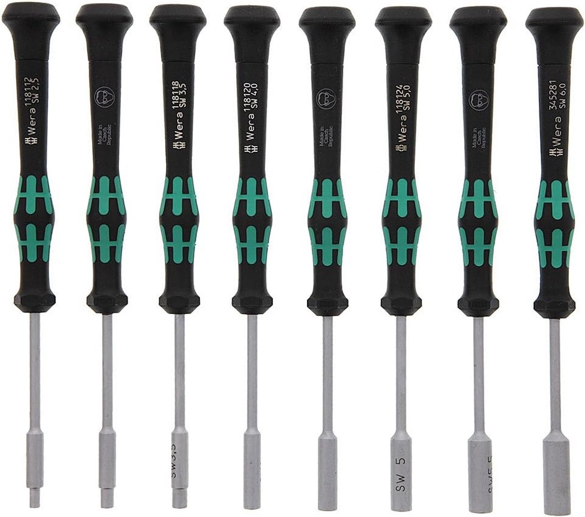 Set Precisie Schroevendraaiers Metrisch Zeskant - 8 Delig - 2.5mm tot 6mm