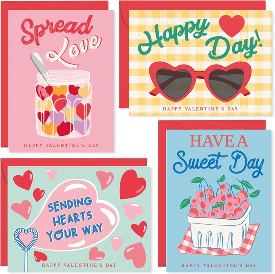 Mini Love Notes Set – 30/60 Blanco Kaartjes Met Enveloppen In Cadeaudoos – Schrijf Je Eigen Romantische Boodschappen Voor Valentijn Of Zomaar