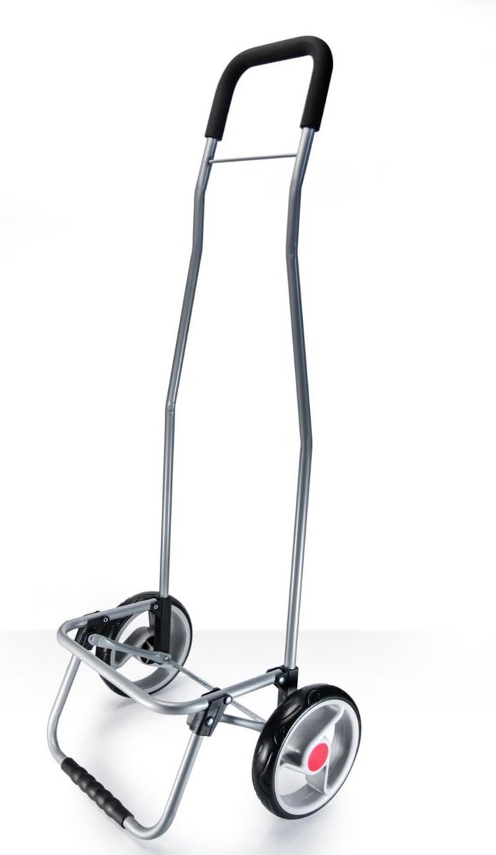 Robuuste opvouwbare boodschappentrolley met 2 wielen