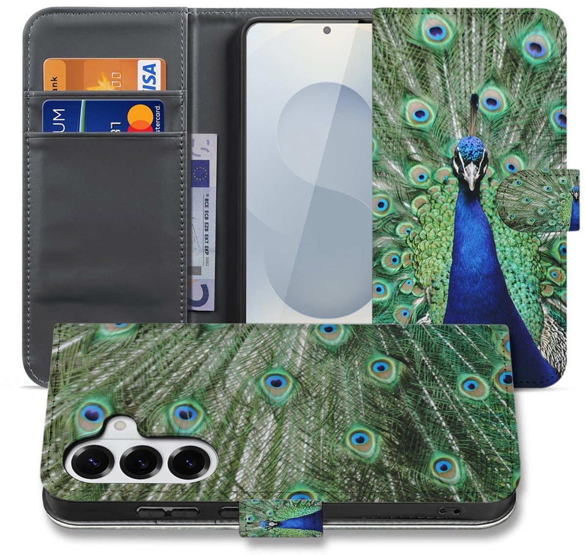 Bookcase Hoesje Samsung Galaxy S26 Pauwprint