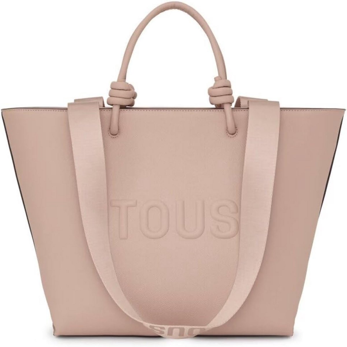 Middelgrote Draagtas - Handtas Schoudertas - Dagelijks Gebruik - Topo Patroon - 28x45x17cm - Taupe