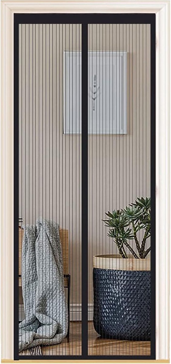 Hordeur met Magneet 70x200 cm - Hor voor Deur op Maat - Muggenhor Balkondeur Zonder Boren