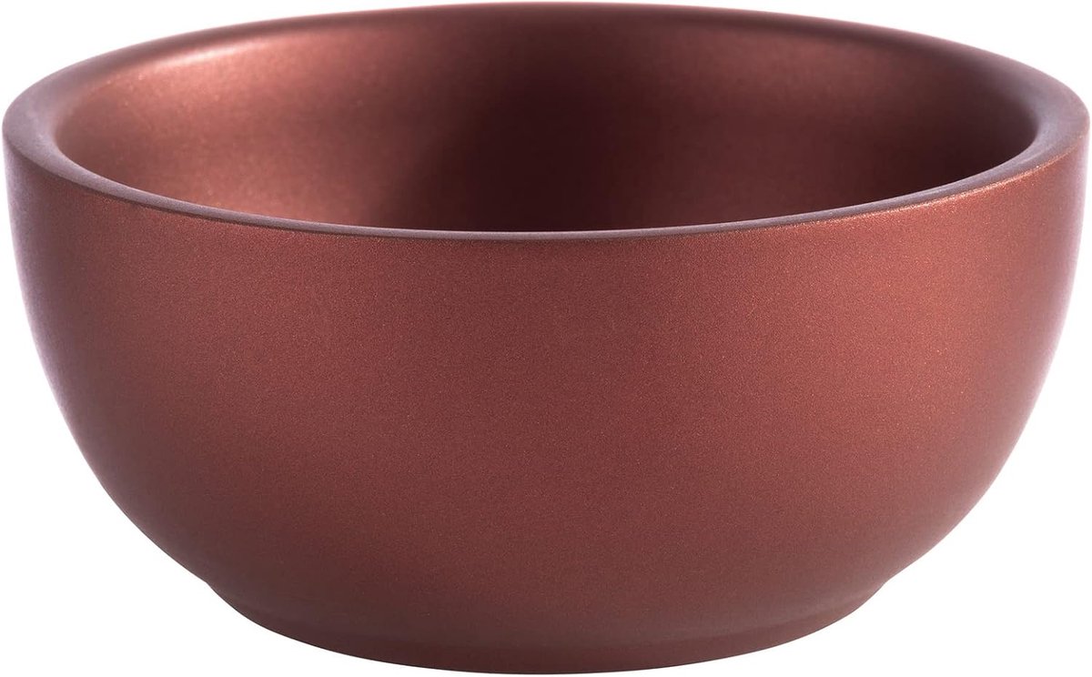 RVS Dubbelwandige Schaal 9,5 cm - Koperrood - 0,14 L