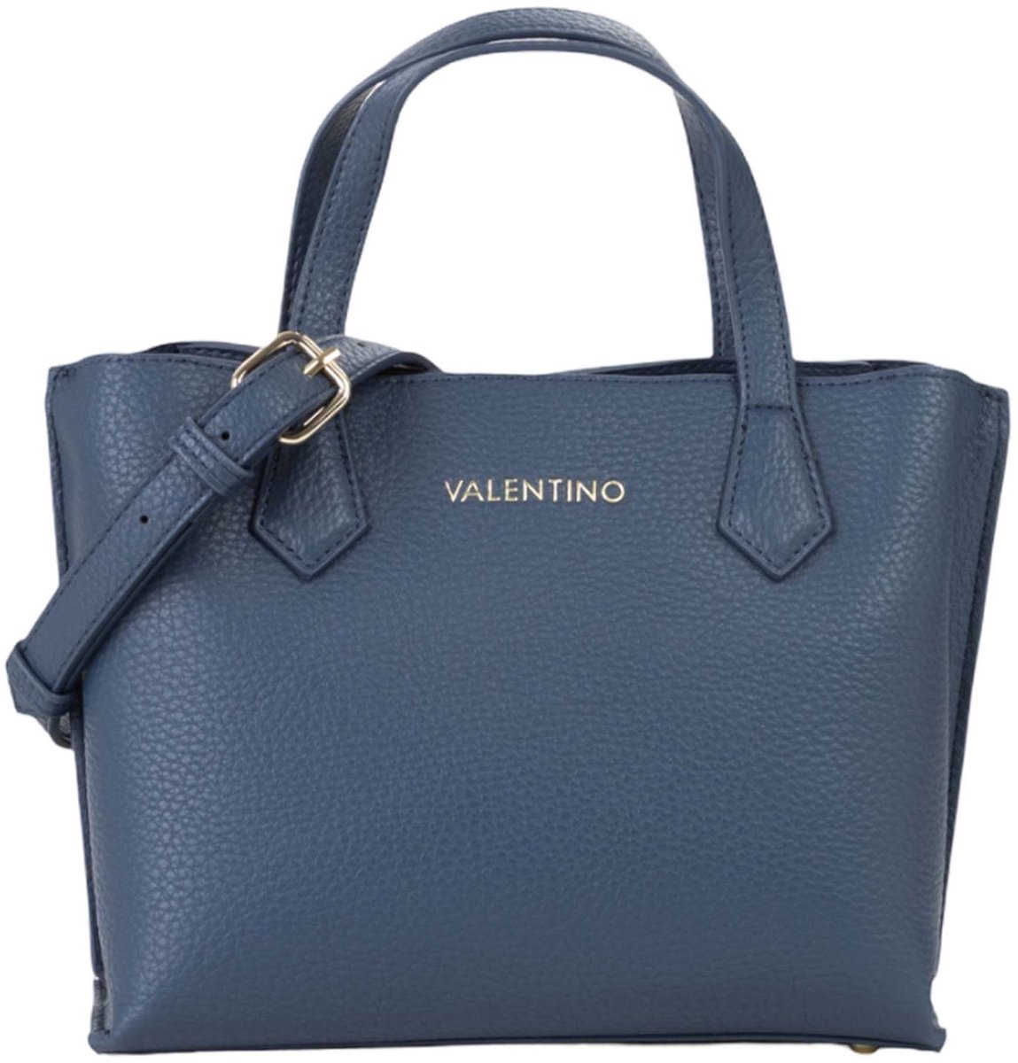 Valentino Handtas Schoudertas Fall Re Shopping Bag Blu Donkerblauw