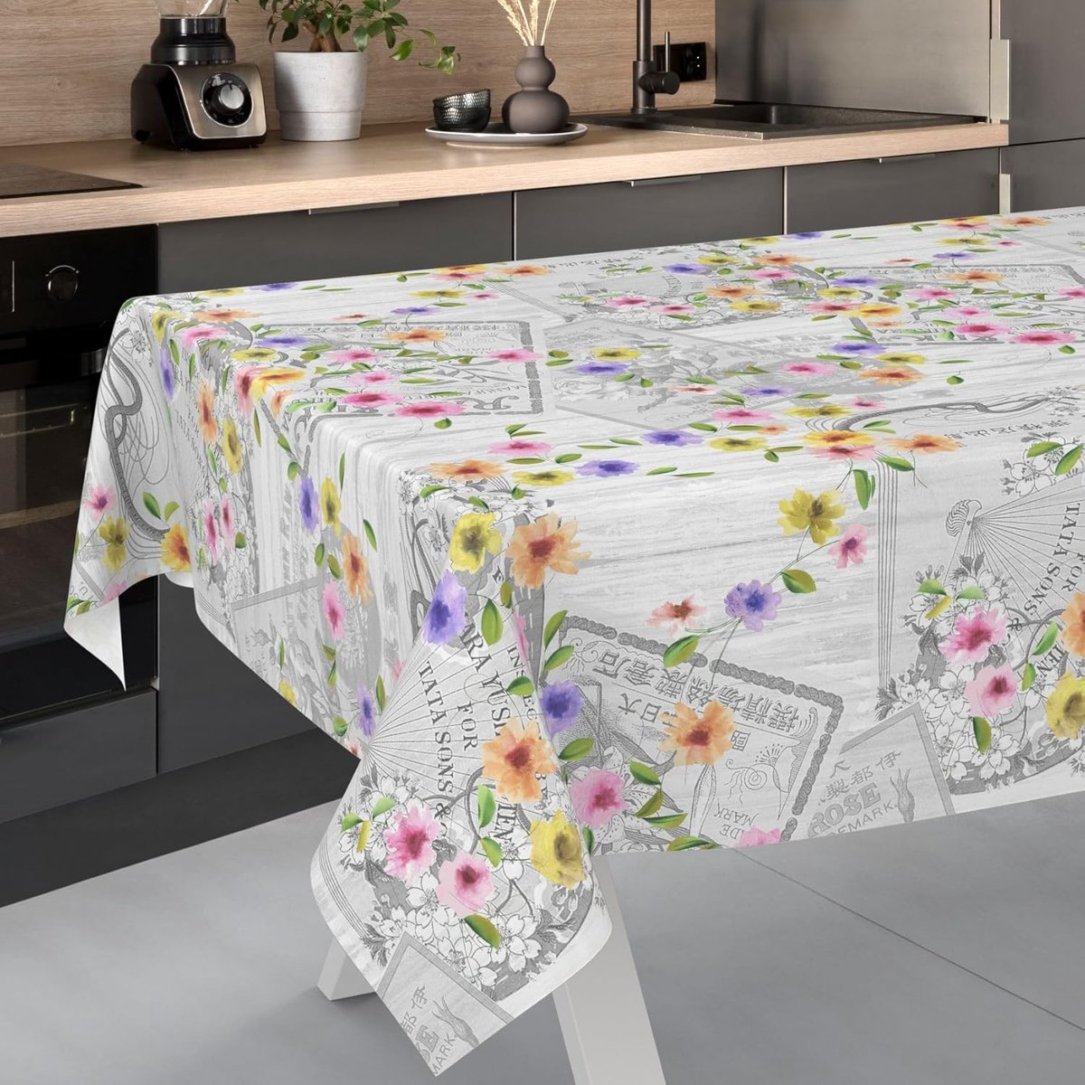Wasbare Tafelkleed Ronde Ovale Rechthoekige Bloemenprint