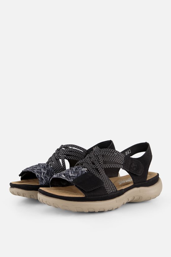 Rieker Sandalen F zwart Synthetisch - Maat 39