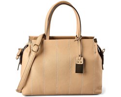 Gabor handtas schoudertas Gela Stripe Hand Bag Camel Lichtbruin