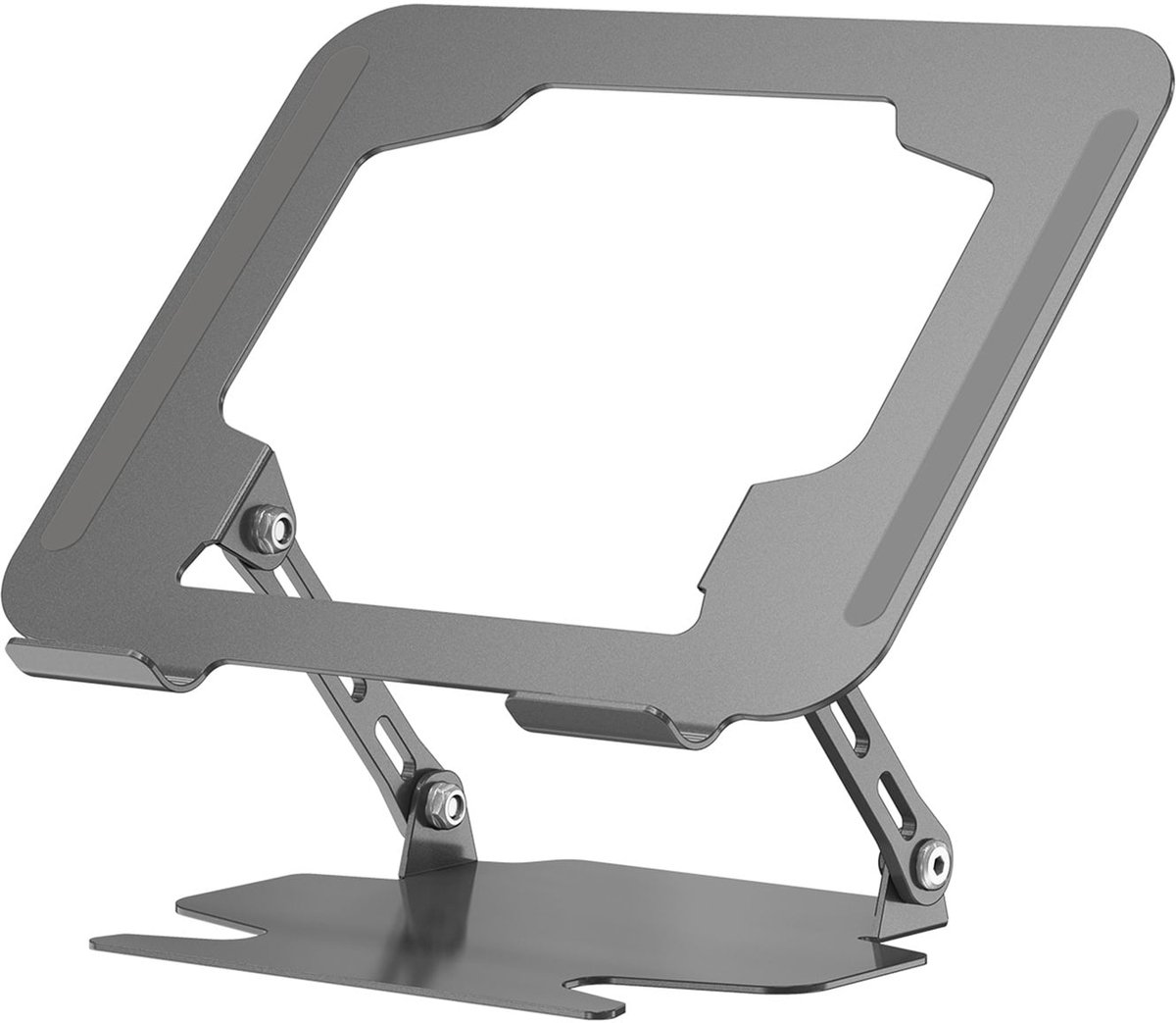 WiWU Laptop Standaard universeel - Verstelbaar & Inklapbaar - Ergonomische Bureauhouder - Voor 10-17 inch Laptops - Grijs