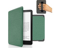 Boekstijl Kindel Paperwhite 12e Generatie 2024 Hoesje Magnetisch Flip Turquoise
