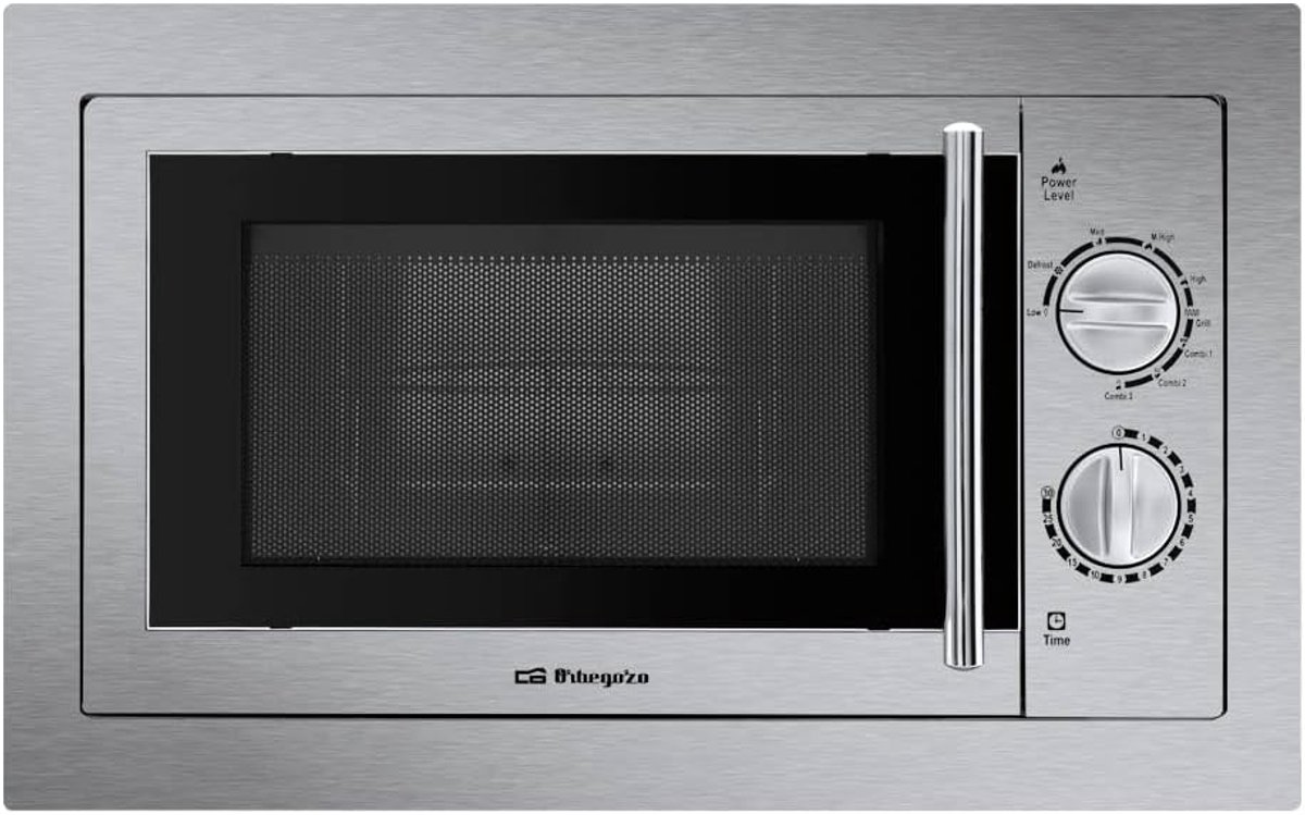 Inbouw magnetron met grill, 20 liter, 800W en 9 standen