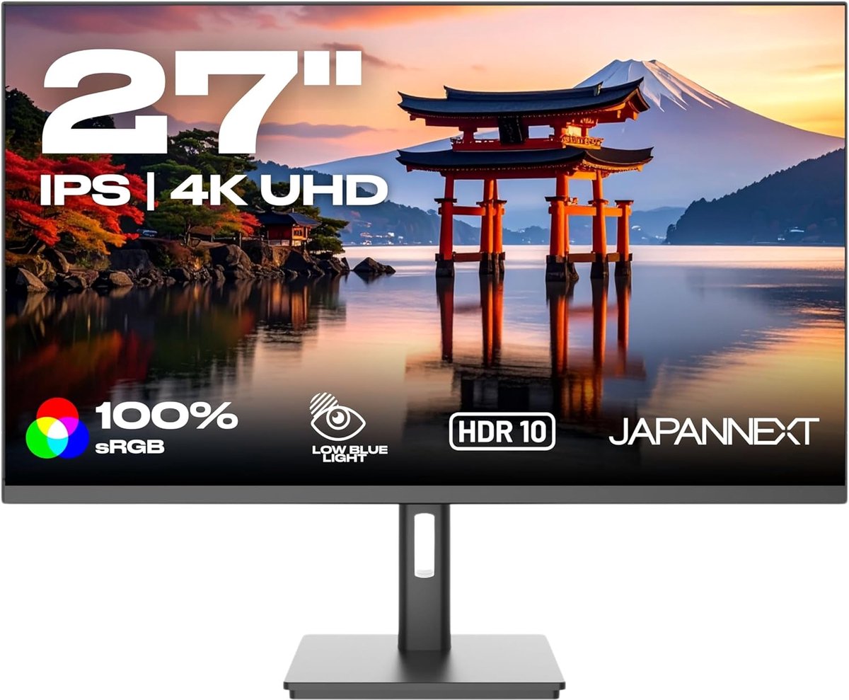 27 Inch 4K UHD Monitor met HDR en Verstelbare Tilt