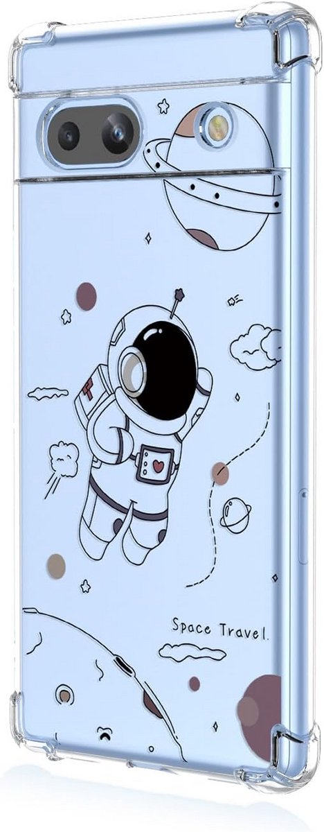 Ultradun Hoesje voor Google Pixel 7A - Schokbestendige TPU-bumper met Elegante Patroon