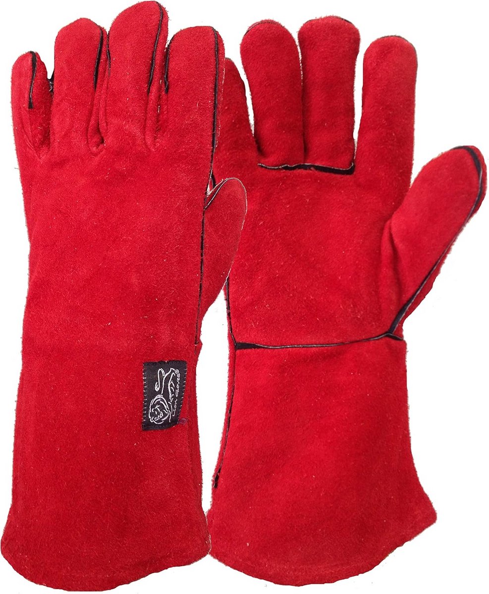 Ovenhandschoen Rood voor Hoge Temperatuur, Unisex Volwassenen