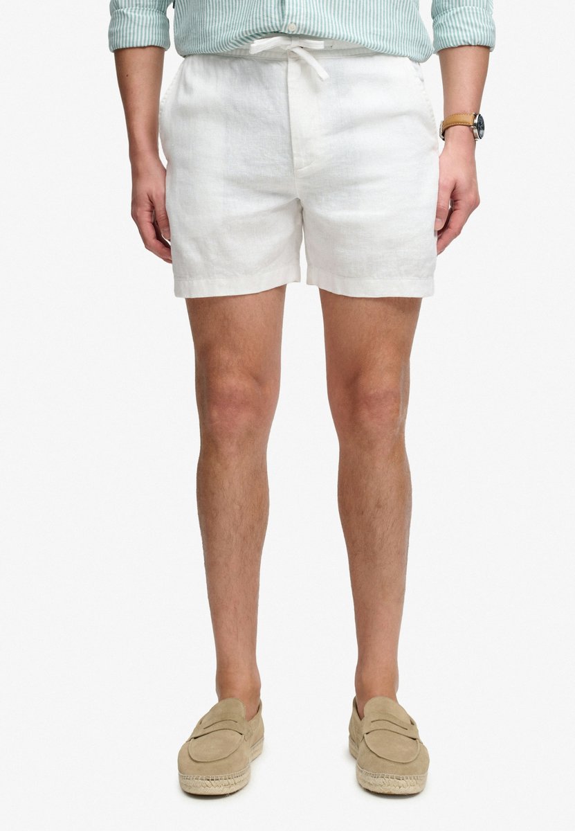 Superdry The Merchant Store Linnen Shorts Heren Korte broeken Optic