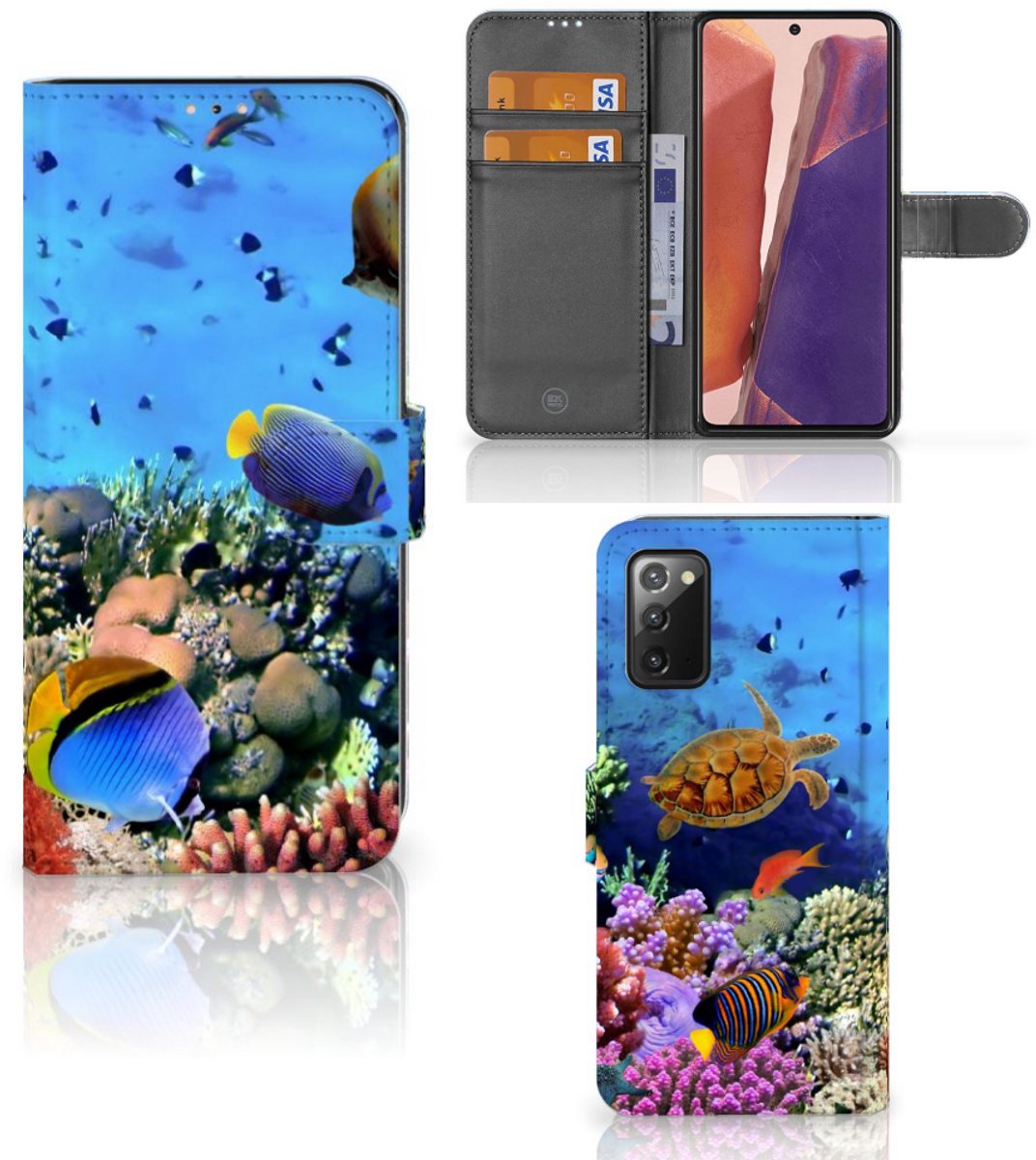 Samsung Galaxy Note 20 Telefoonhoesje met Pasjes Vissen