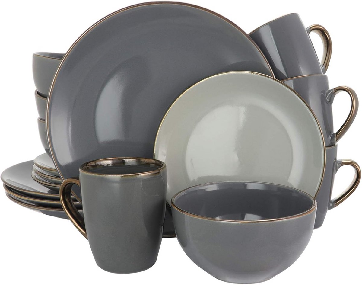 16-delig Tafel Servies Set voor 4 Personen