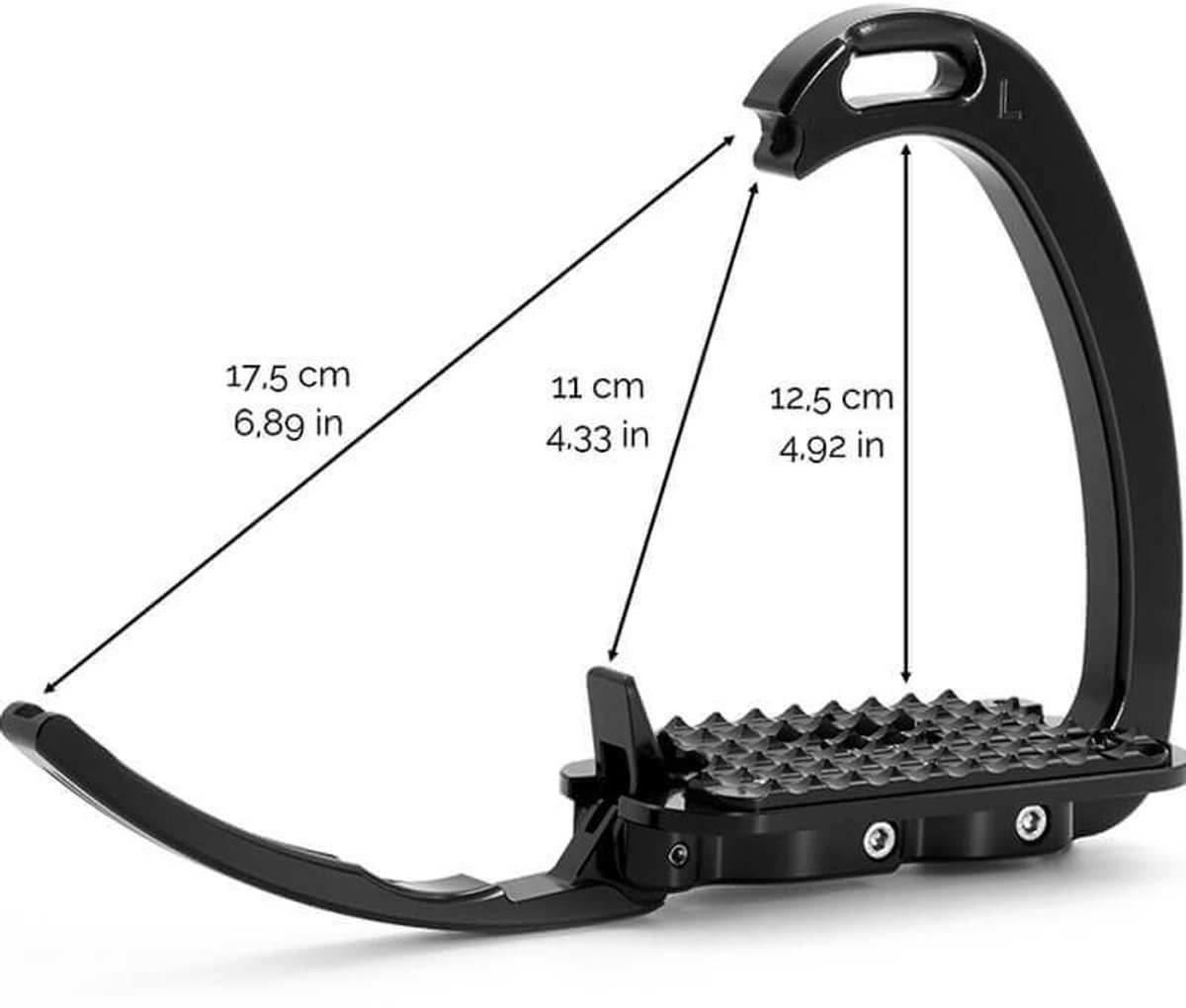 Tech Stirrups Venice Sloped Evo Titanium - 12 cm