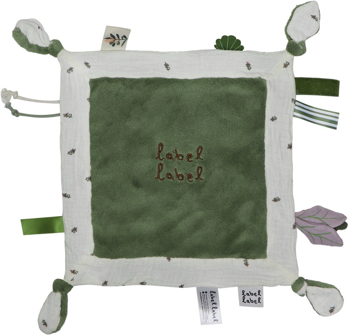 Label Label Olijf Donkergroen Knuffeldoekje