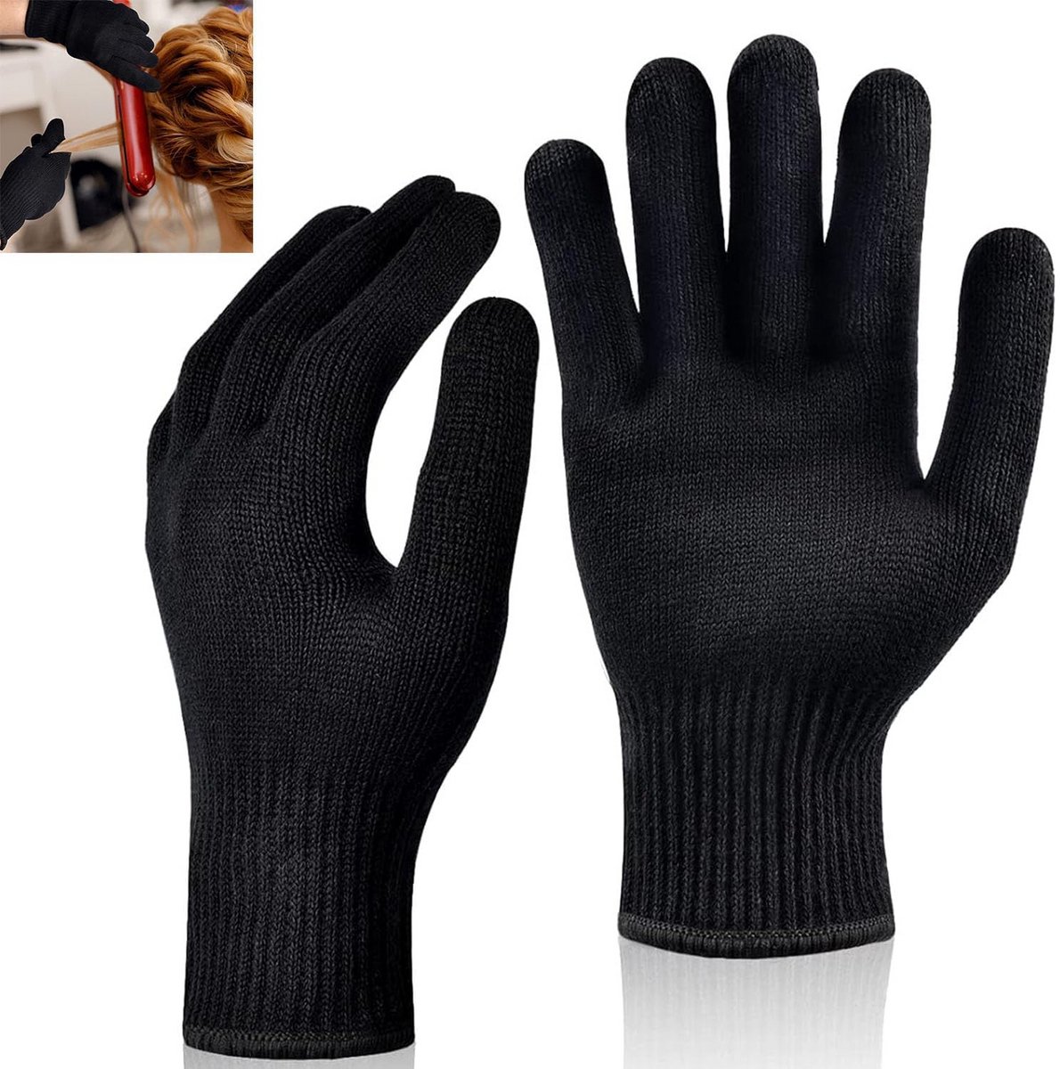 Professionele Hittebestendige Handschoenen voor Haarstyling en Krultangen - 2 Stuks