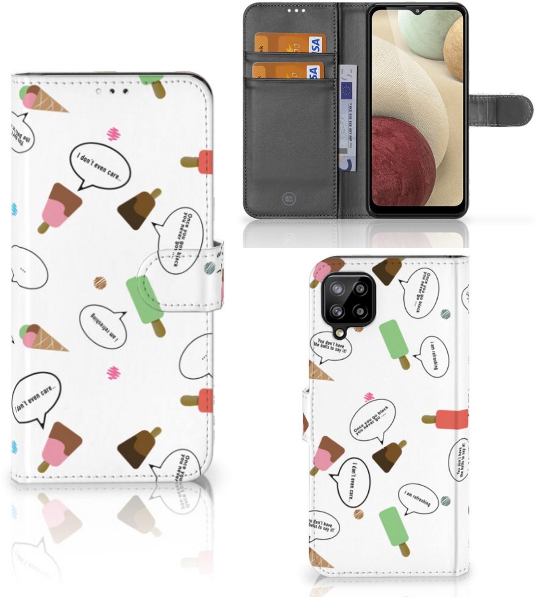 Samsung Galaxy A12 Book Cover IJsjes