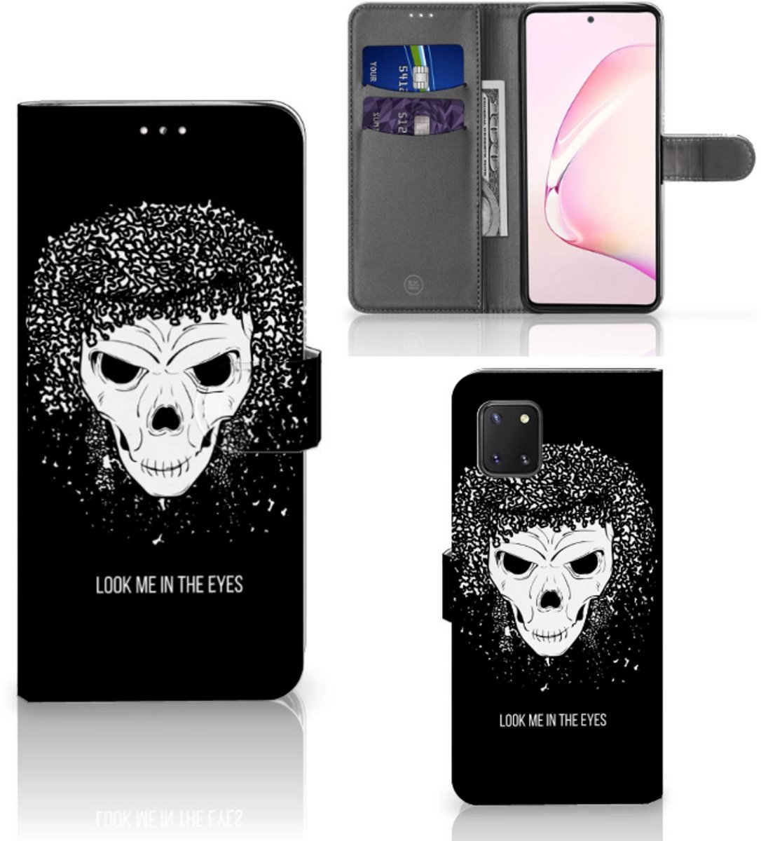 Telefoonhoesje met Naam Samsung Note 10 Lite Skull Hair