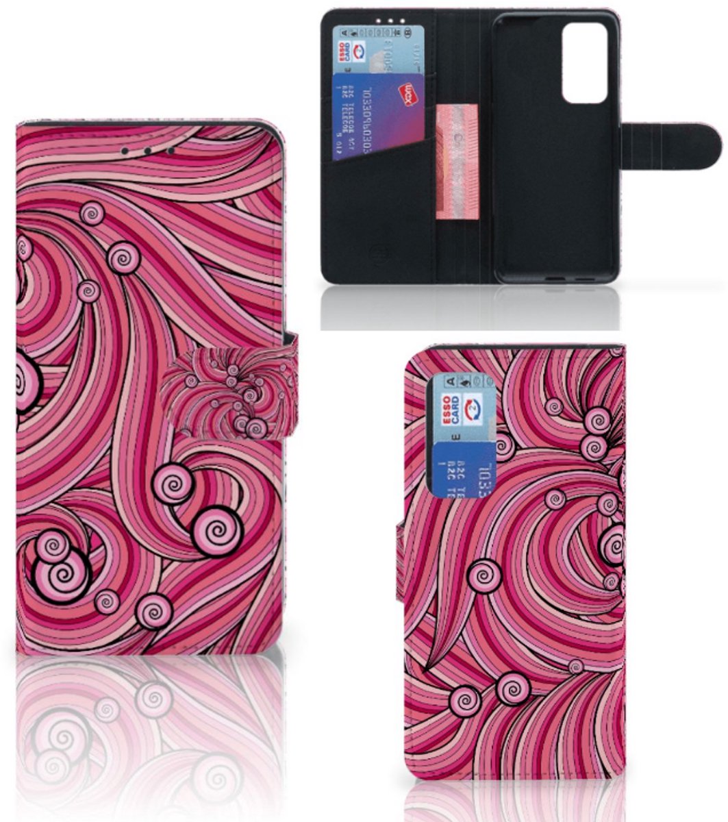 Huawei P40 Hoesje Swirl Pink