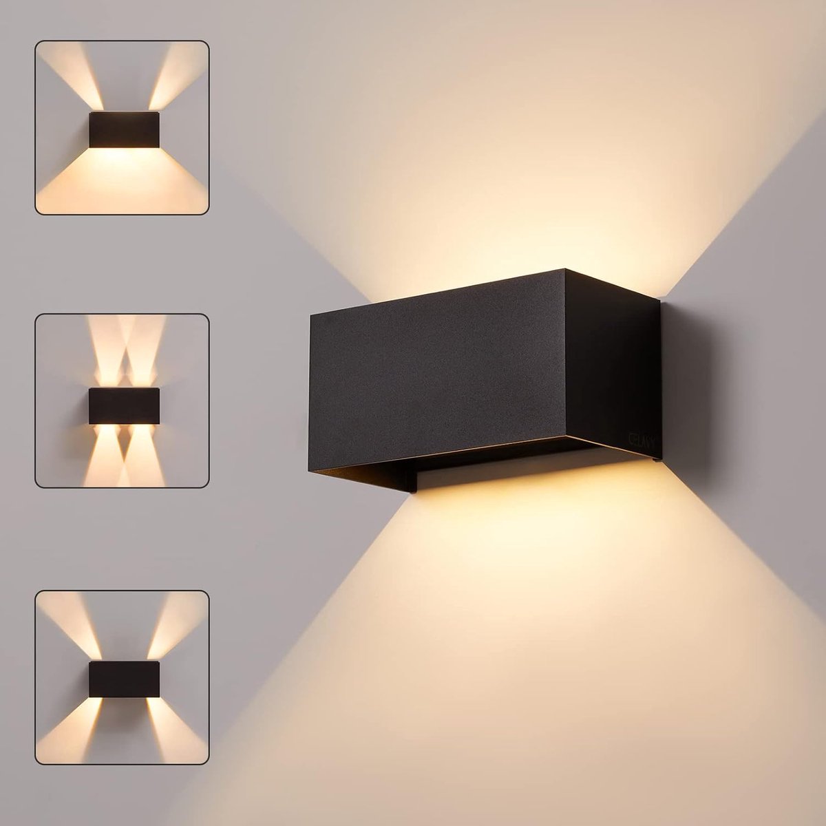 Verstelbare LED Buitenwandlamp IP65 Waterdicht Warm Wit Licht