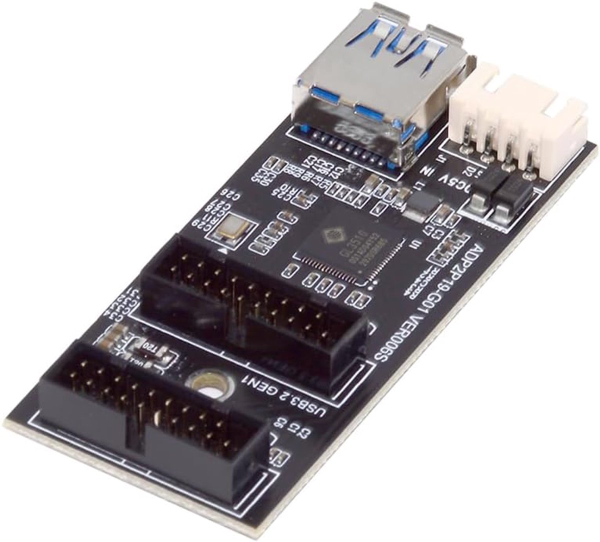 19/20Pin USB 3.0 Header Adapter Splitter met Dual Ports