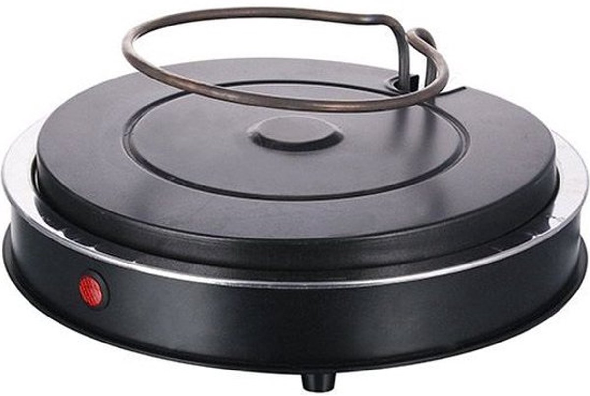 Emerio Pizzaoven, PIZZARETTE het origineel, 1 handgemaakte terracotta kleikap, gepatenteerd design, voor mini-pizza, echt familieplezier voor 6 personen, terracotta oranje/zwart, PO-115984