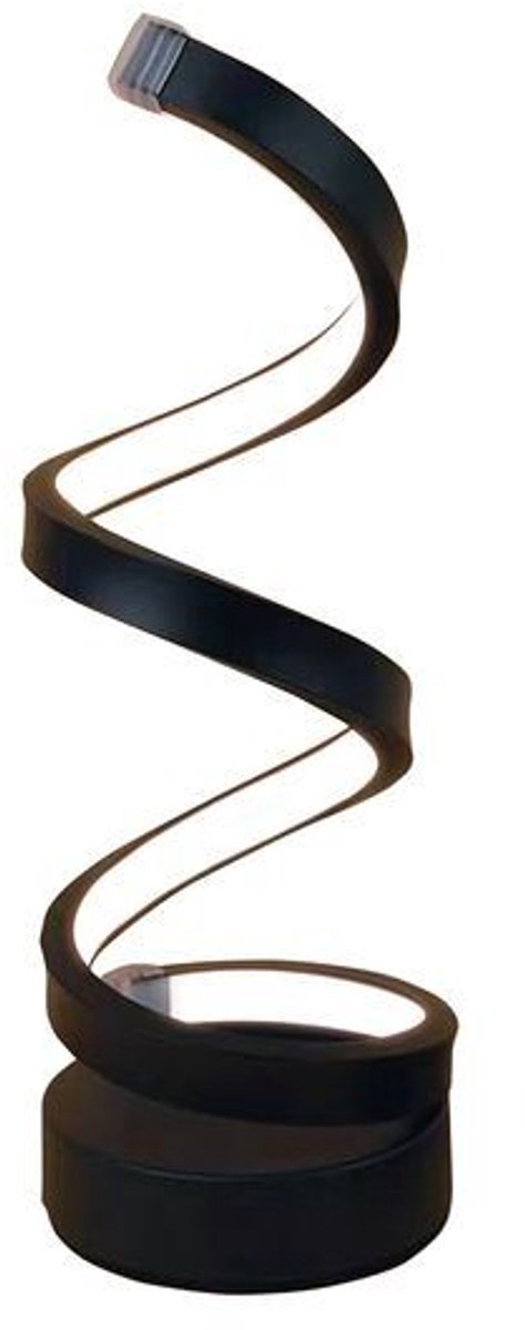 Nexxt LED Tafellamp – Spiraal Design – Sfeerverlichting met Meerdere Lichtstanden – USB Lamp voor Bureau of Nachtkastje
