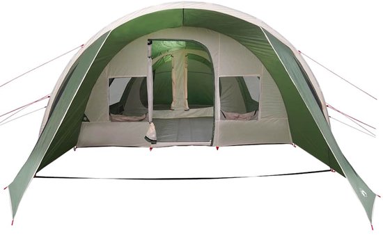 vidaXL - Tunnel - Tent - 5-Persoon - met - dak - Groen - en - Wit - 805 - x - 405 - x - 211 - cm van Vidaxl — afbeelding 3