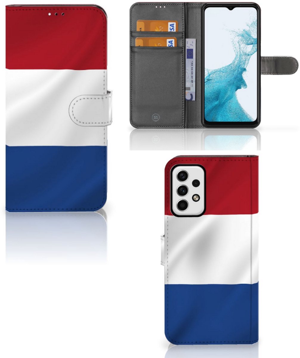 Samsung Galaxy A23 Bookstyle Case Nederlandse Vlag