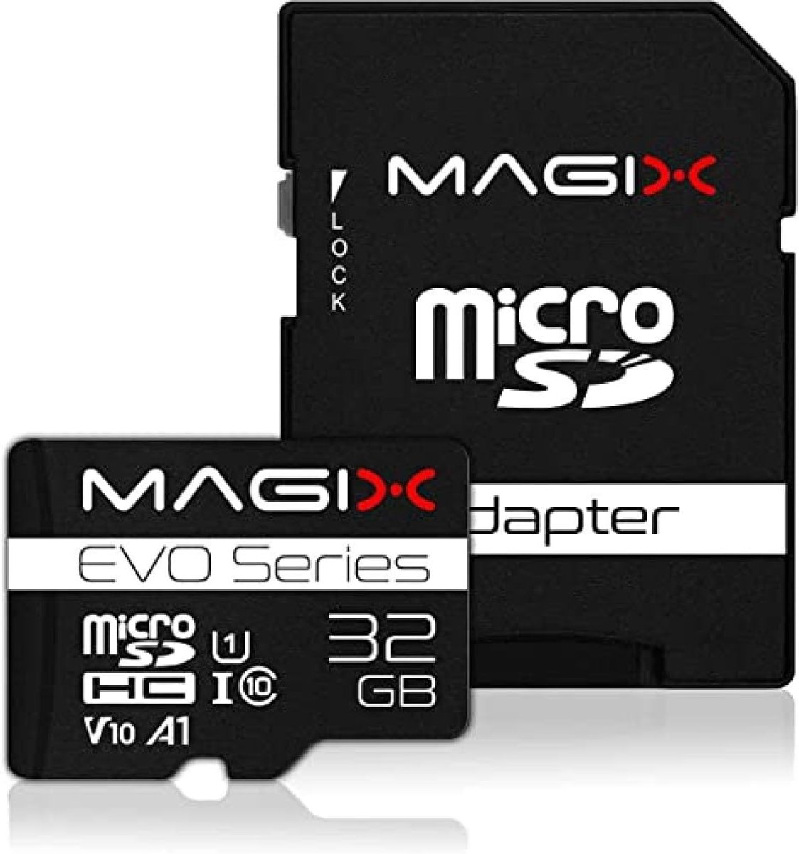 32 GB microSD-kaart Class10 V10 U1 - Leessnelheid tot 80 MB/s - EVO-serie met SD-adapter