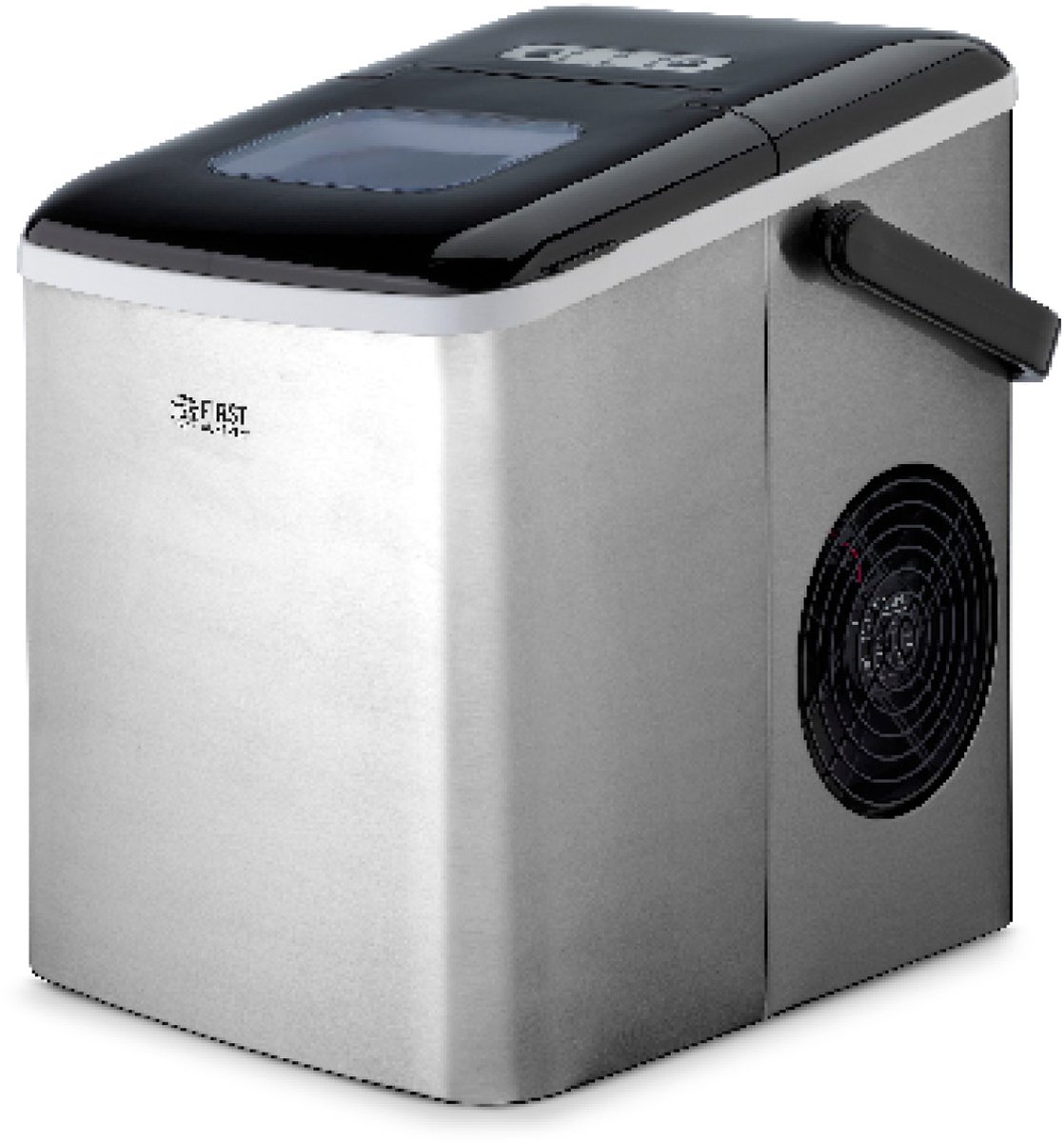 Bol.com TZS First Austria IJsblokjesmaker - 1.8L Ijsblokjesmachine - 9 blokjes in 7 minuten - 120W - Draagbaar - RVS - Zelfreini... aanbieding