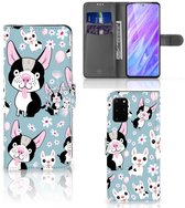 Tenphone Etui Coque pour Samsung Galaxy S20 Plus Portefeuille Chiens