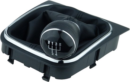 Zwart Schakelknop en Cuff Set voor VW Golf en Jetta - 5 Versnellingen Plug & Play van Merkloos — afbeelding 3