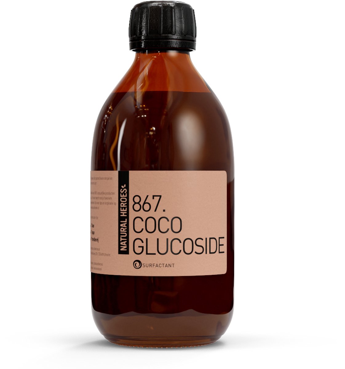 Natural Heroes - Coco Glucoside - Vloeibaar Surfactant (Kleine bubbels) 300 ml