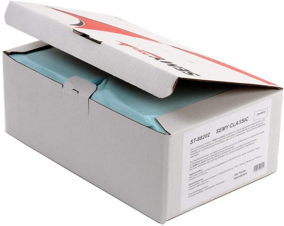 Speciale poetsdoeken in dispenserbox - 29 x 38 cm - 200 doeken