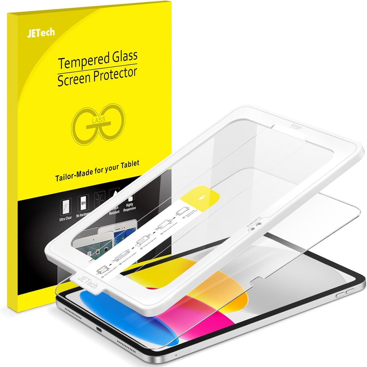 Screen Protector voor iPad 11-inch (2022/2025) - Gehard Glas met Automatische Alignering