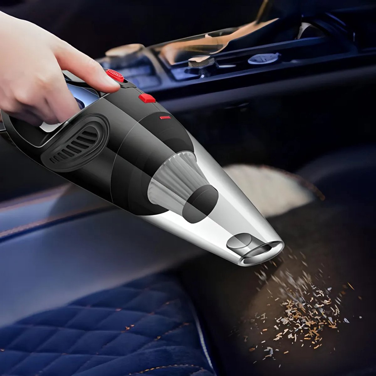 Zouma 120W Handstofzuiger Auto Draagbaar 12V Zwart - afbeelding 2