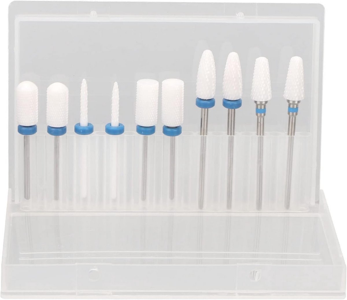 Keramische nagelfrees set - 10 delige manicure boorbits voor acrylnagels