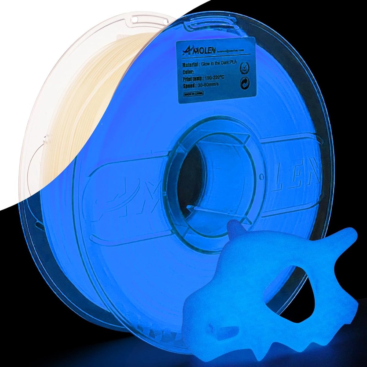 Zijdeglans Zwartblauw Kleurveranderend PLA Filament 1.75mm - 1kg