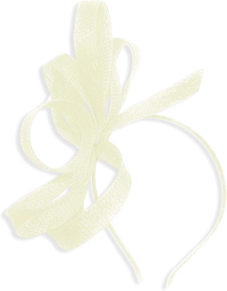 Veganistische Sinamay Fascinator Hoofdband voor Bruiloft en Ascot