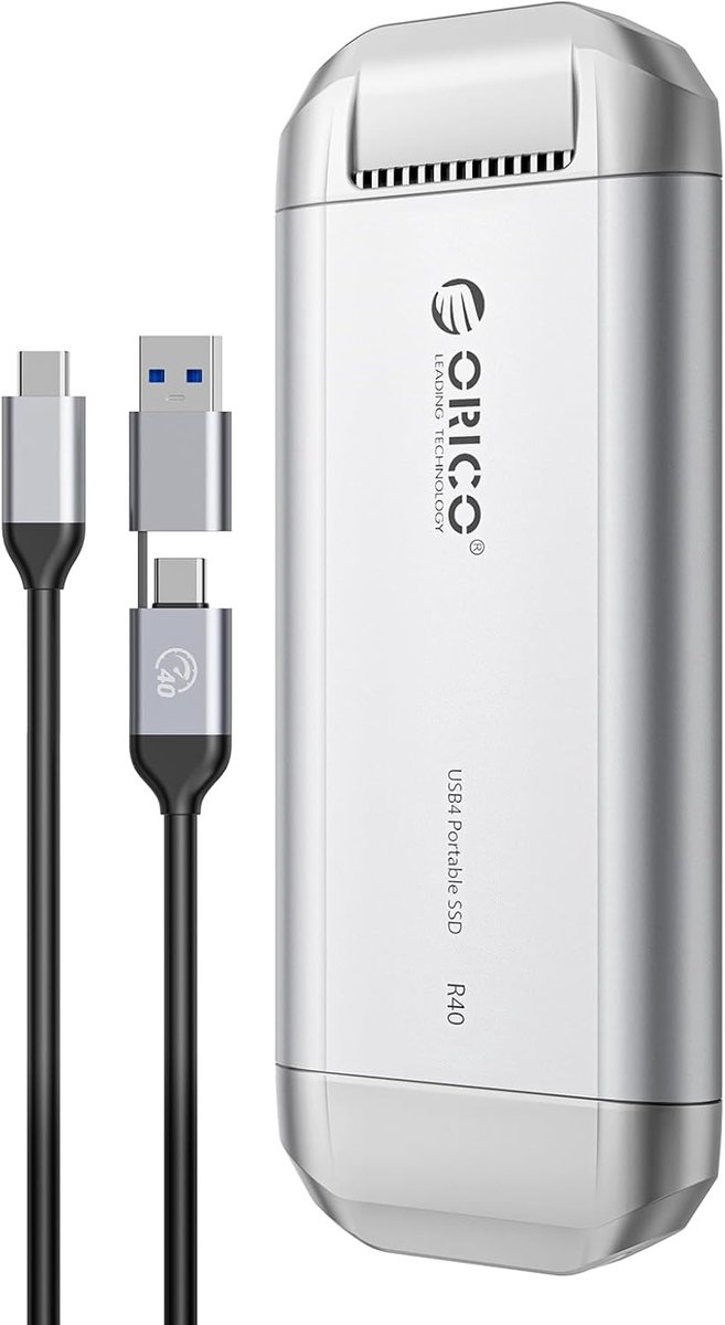 1TB Draagbare SSD - Tot 3000MB/s - USB-C, 40Gbps - Externe Solid State Drive met UASP