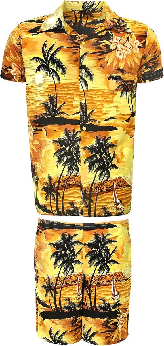 Hawaïaans Hawaii Strand Kostuum voor Heren Set Zomerfeest