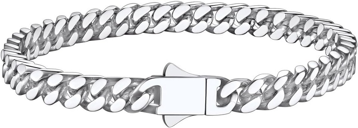 Klassieke Miami Cubaanse Link Armband voor Dames en Heren, Diverse Breedtes