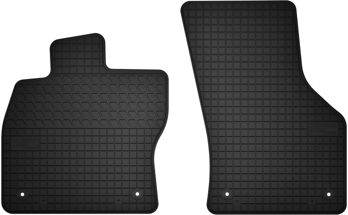 Wielganizator SolidTread Serie - Rubber Autovloermatten - Voor Volkswagen Golf VIII - Zwart - Perfecte Pasvorm