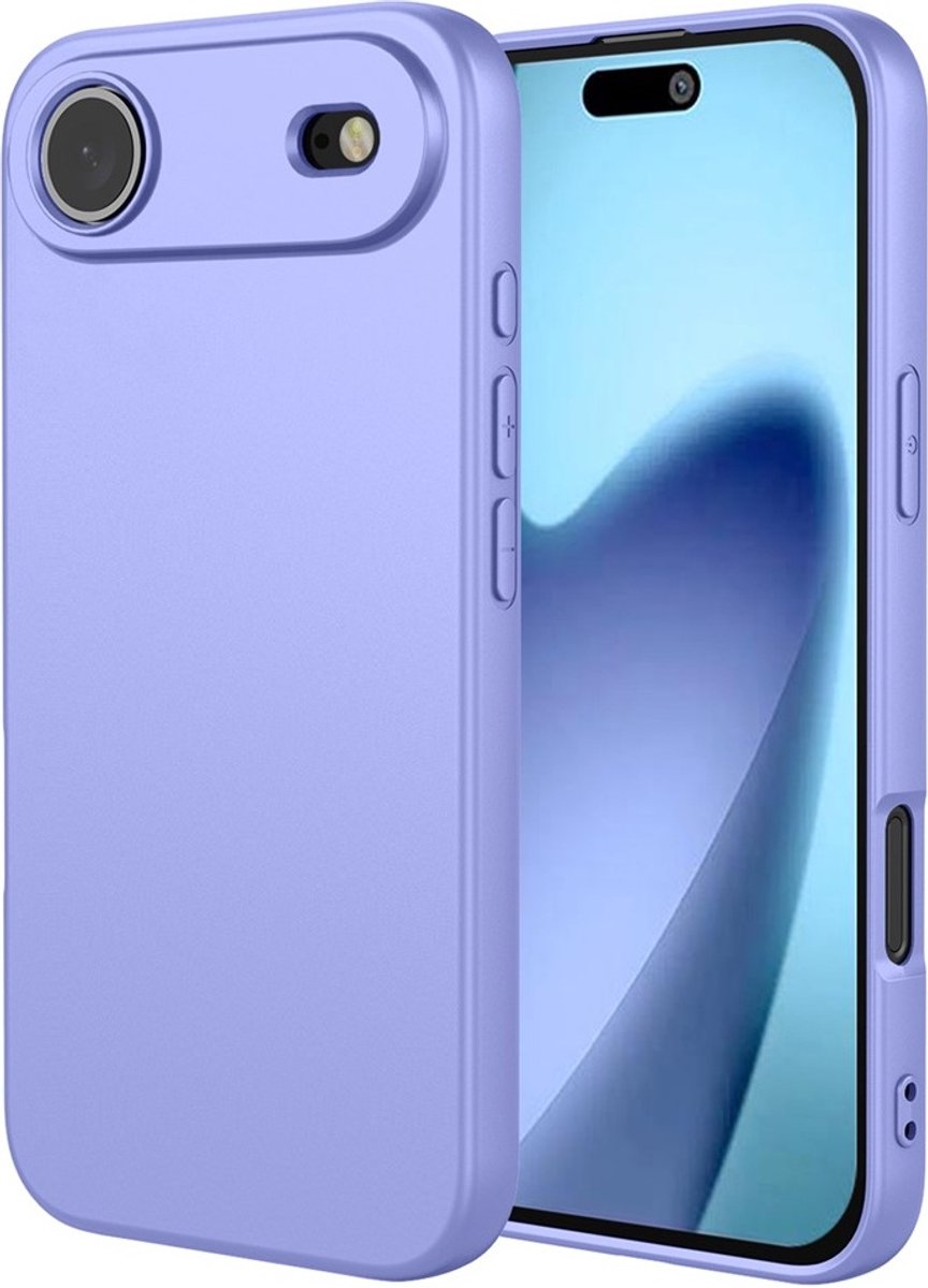Hoesje geschikt voor Apple iPhone Air - Phonesta Soft Silk Silicone Back Cover - Paars