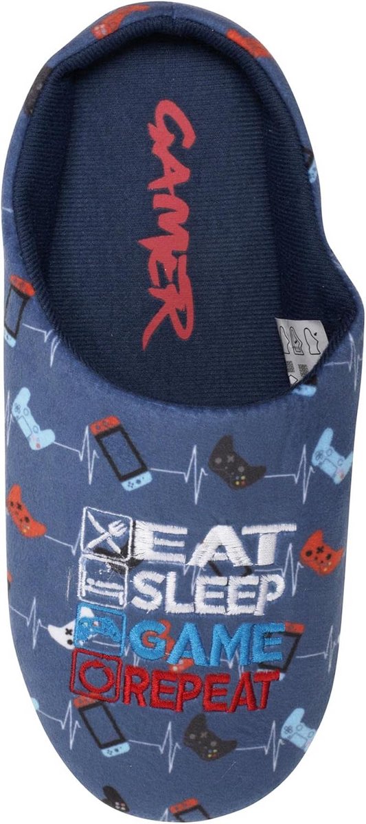 Comfortabele Gaming Pantoffels voor Mannen en Jongens - Mule Instappers met Controller Print - Memory Foam